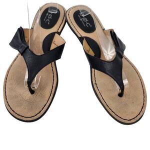 B.O.C. Born Concepts Sandals Size 9 Black, Bow Summer Shoes